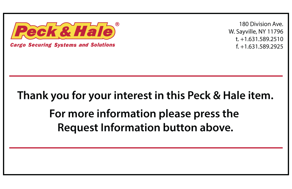 Products Cargo Securing Systems Peck & Hale